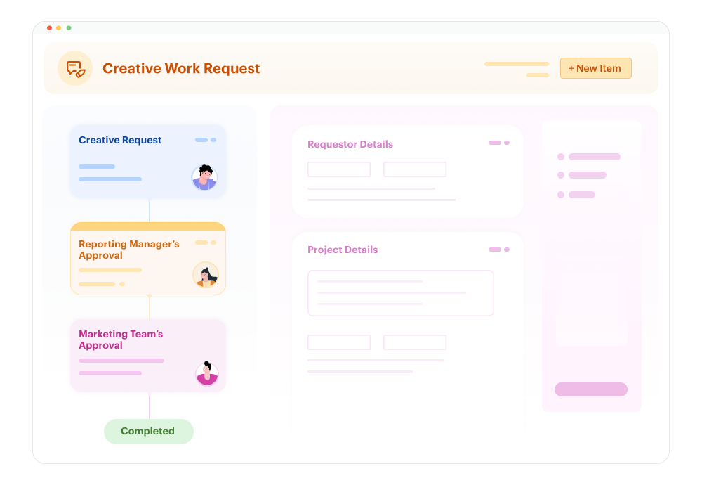 Creative Work Request Template Automation | Kissflow