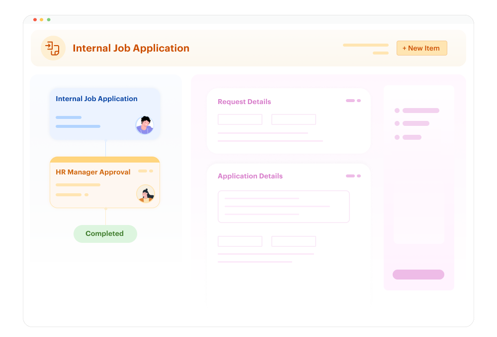 Internal Job Application Template - Kissflow Workflow